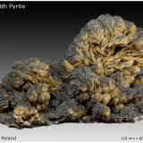 Baryte with Pyrite<br />Lubin Mine, Lubin, Lubin District, Legnica, Lower Silesia, Poland<br />120 mm x 80 mm x 80 mm<br /> (Author: silvia)