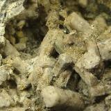 Prehnita pseudomórfica de DiópsidoCantera del Negral, Cuesta del Negral, Pozo Alcón, Comarca Sierra de Cazorla, Jaén, Andalucía, España10 x 5 x 5 cm. (Autor: Felipe Abolafia)