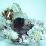 Brookite, quartz
Zard Mts., Raskoh Mts., Balochistan, Pakistan
58 mm x 46 mm (Author: Carles Millan)