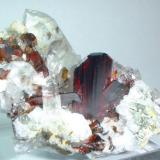 Brookite, quartz
Zard Mts., Raskoh Mts., Balochistan, Pakistan
58 mm x 46 mm (Author: Carles Millan)