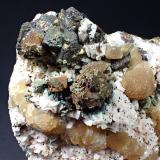 Calcite, Chalcopyrite, Dolomite<br />Bullfrog Mine, Joplin Field, Joplin, Tri-State District, Jasper County, Missouri, USA<br />183 mm x 121 mm x 65 mm<br /> (Author: Don Lum)