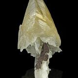 Calcite, Marcasite<br />Viburnum No. 29 Mine, Courtois, Viburnum Trend District, Washington County, Missouri, USA<br />9.2 x 3.8 cm<br /> (Author: am mizunaka)