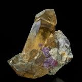Quartz (variety smoky quartz), 'lepidolite'<br />Himalaya Mine, Gem Hill, Mesa Grande District, San Diego County, California, USA<br />8.5 x 9.7 cm<br /> (Author: am mizunaka)