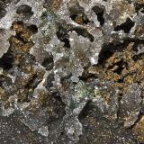 Quartz, Chalcopyrite<br />Casteel Mine, Bixby, Viburnum Trend District, Iron County, Missouri, USA<br /><br /> (Author: am mizunaka)