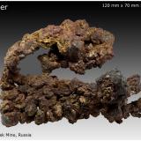 Copper<br />Rubtsovskoe Mine, Rubtsovsky District, Altai Krai, Russia<br />120 mm x 70 mm x 30 mm<br /> (Author: silvia)