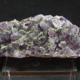 Cuarzo (variedad amatista) con Pirita<br />Mina Chala, Spachievo, Municipio Mineralni Bani, Haskovo Oblast, Bulgaria<br />80x35 mm<br /> (Autor: Ignacio)