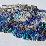 Azurite, Malachite, Dolomite<br />Lilien adit, Kleinkogel, St Gertraudi, Brixlegg, Kufstein District, Inn Valley, North Tyrol, Tyrol/Tirol, Austria<br />7 x 5 cm<br /> (Author: Volkmar Stingl)