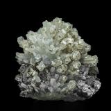 Quartz, Calcite, Galena<br />Borieva Mine, Madan mining area, Rhodope Mountains, Smolyan Oblast, Bulgaria<br />11.9 x 10.0 cm<br /> (Author: am mizunaka)