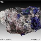 Azurite<br />Milpillas Mine, Cuitaca, Municipio Santa Cruz, Sonora, Mexico<br />8 cm x 6 cm x 5 cm<br /> (Author: silvia)