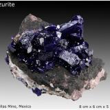 Azurite<br />Milpillas Mine, Cuitaca, Municipio Santa Cruz, Sonora, Mexico<br />8 cm x 6 cm x 5 cm<br /> (Author: silvia)