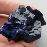 Azurite<br />Mine Bleu, Chessy-les-Mines, Les Bois d'Oingt, Villefranche-sur-Saône, Rhône, Auvergne-Rhône-Alpes, France<br /><br /> (Author: Benj)