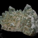 Quartz with Chlorite<br />Shingle Springs, Shingle Springs District, El Dorado County, California, USA<br />9.6 x 9.3 cm<br /> (Author: am mizunaka)