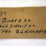 The label of the specimen, collector and date unknown (Author: Tobi)