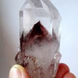 Quartz<br />Hyderabad District, Telangana, India<br />Crystal size 8,5 cm<br /> (Author: Tobi)