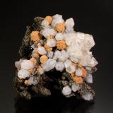 Siderite and QuartzComplejo Trep&#269;a, Valle Trep&#269;a, Kosovska Mitrovica, Distrito Kosovska Mitrovica, Kosovo4.0 x 7.0 x 7.0 cm (Author: Michael Shaw)