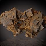 Goethite (limonite) after Pyrite<br />Pyrite deposit, Llanos de Arenalejos, Carratraca, Comarca Valle del Guadalhorce, Málaga, Andalusia, Spain<br />62 mm x 37 mm x 18 mm<br /> (Author: Firmo Espinar)