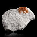 Hydroxylbastnäsite-(Ce)<br />Trimouns Mine, Luzenac, Haute-Ariège, Foix, Ariège Department, Occitanie, France<br />7 x 5.5 x 2 cm / main crystal: 2.0 cm<br /> (Author: MIM Museum)