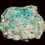Ortoserpierita [Orthoserpierite]<br />Chessy-les-Mines, Les Bois d'Oingt, Villefranche-sur-Saône, Rhône, Auvergne-Rhône-Alpes, Francia<br />7 x 5 cm.<br /> (Autor: Antonio P. López)
