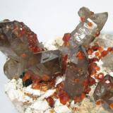 Spessartine, quartz
Lechang Mine, Lechang, Shaoguan, Guangdong, China
125 mm x 68 mm

Close-up view (Author: Carles Millan)