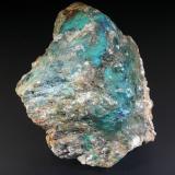Crisocola [Chrysocolla] con Turquesa [Turquoise]Mina Trapero, Cardeña, Comarca Los Pedroches, Córdoba, Andalucía, España9 x 7 cm. (Autor: Antonio P. López)