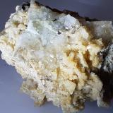 Hemimorphite, DolomiteStefanie Mine, Bleiberg mining area, Bad Bleiberg, Villach-Land District, Carinthia/Kärnten, Austria4 x 3,5 cm (Author: Volkmar Stingl)