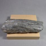 Estibina [Stibnita]<br />Collada Verda, Abella-Pardines, Ripoll, Comarca Ripollés, Gerona / Girona, Cataluña / Catalunya, España<br />(B)  10,3 x 3,9 x 3,3 cm.  237,2 g.<br /> (Autor: J. G. Alcolea)