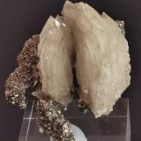 Baryte and Marcasite<br />Bou Nahas Mine, Oumjrane mining area, Alnif Commune, Tinghir Province, Drâa-Tafilalet Region, Morocco<br />4 cm x 5 cm<br /> (Author: Enrique Llorens)