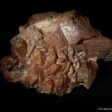 Microclina y  Cuarzo.<br />Obras del túnel de Pigot, Autovia C-25, Pla de Pigot, Arbúcies, Comarca La Selva, Massís del Montseny, Gerona / Girona, Cataluña / Catalunya, España<br />45x40 mm.<br /> (Autor: Jesus Franquesa Baucells)