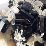 Tourmaline (variety Schorl)<br />Shigar District, Gilgit-Baltistan (Northern Areas), Pakistan<br />4,5 x 3,5 cm<br /> (Author: Volkmar Stingl)