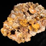 Wulfenite<br />Touissit mining area, Touissit District, Jerada Province, Oriental Region, Morocco<br />116 mm X 88 mm X 38 mm<br /> (Author: Robert Seitz)