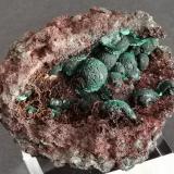 Malachite<br />Bleida Mine, Tinzouline, Zagora Province, Drâa-Tafilalet Region, Morocco<br />6,5 cm x 4,5 cm<br /> (Author: Enrique Llorens)