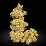 GoldAouint Ighoman, Assa-Zag Province, Guelmim-Oued Noun Region, MoroccoSpecimen height 1,4 cm (Author: Tobi)