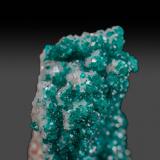 Dioptase on Calcite<br />Tsumeb Mine, Tsumeb, Otjikoto Region, Namibia<br />5.5cm x 5cm x 7.5cm<br /> (Author: k-m.minerals)