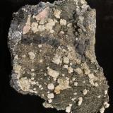 Pyrrhotite, Sphalerite, Galena, Pyrite, Rhodochrosite, Calcite<br />Trepča Complex, Trepča Valley, Kosovska Mitrovica, Kosovska Mitrovica District, Kosovo<br />133 mm X 90 mm X 57 mm<br /> (Author: Robert Seitz)