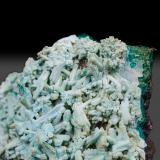 Chrysocolla after Aragonite<br />79 Mine, Chilito, Hayden area, Banner District, Dripping Spring Mountains, Gila County, Arizona, USA<br />73.8 x 51.5 x 34.4 mm<br /> (Author: k-m.minerals)