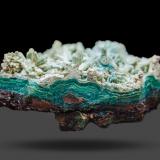 Chrysocolla after Aragonite<br />79 Mine, Chilito, Hayden area, Banner District, Dripping Spring Mountains, Gila County, Arizona, USA<br />73.8 x 51.5 x 34.4 mm<br /> (Author: k-m.minerals)