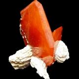 Wulfenite,Boulmaden,Morocco 2,5cm (Author: parfaitelumiere)