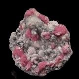 Rhodochrosite, QuartzSunnyside Mine group (American Tunnel Mine), Bonita Peak, Gladstone, Eureka District, San Juan County, Colorado, USA6.9 x 6.7 cm (Author: am mizunaka)