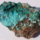 Malachite, Chrysocolla, CalciteFalkenstein, Schwaz, Zona Brixlegg-Schwaz, Distrito Schwaz, Valle Inn, Tirol Norte, Tirol, Austria7 x 5 cm (Author: Volkmar Stingl)