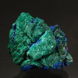 Malachite after AzuriteMonte Painter, Santuario de vida salvaje Arkaroola, Norte Montes Flinders, Montes Flinders, Australia Meridional, Australia2.8 x 2.3 cm (Author: Michael Shaw)