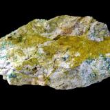 Beaverita-(Cu) [Beaverite-(Cu)]Mina Horn Silver, Frisco, distrito minero San Francisco, Condado Beaver, Utah, USA7 x 3 cm. (Autor: Antonio P. López)