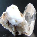 Topaz on Microcline with Mica Mogok Burma size of Topaz 14 x 10 x 4 (Author: nurbo)