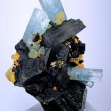 Beryl, tourmaline (schorl)
Erongo Mountain, Usakos and Omaruru Districts, Erongo Region, Namibia (Author: Carles Millan)