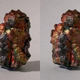 Iridescent Goethite; Tharsis, Huelva, Andalucía, España.
37mm tall. GN’s collection id 09ESG-001.
Stereo pair, taken in direct sunlight. (Author: Gerhard Niklasch)