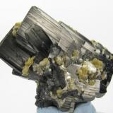 Ferberite, siderite, muscovite
Panasqueira Mines, Level 2, Panasqueira, Covilhã, Castelo Branco District, Portugal
56 mm x 45 mm (Author: Carles Millan)