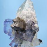Scheelite, fluorite, quartz, calcite
Yaogangxian Mine, Yizhang, Chenzhou, Hunan, China
55 mm x 30 mm x 25 mm (Author: Carles Millan)
