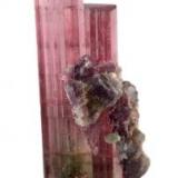 reverse of elbaite cluster (Author: Jim)