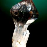 Quartz, var. smoky quartz, scepter crystal, Brandberg area, Namibia, 35 mm. (Author: Jim)