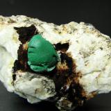 Malachite, Virneberg mine, Rheinbreitbach, Germany -width of specimen 7.2 cm (Author: Montanpark)