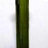 Etched elbaite to form a scepter crystal, Araguaia, Brazil, 3.3 x 0.5 cm (Author: Jim)